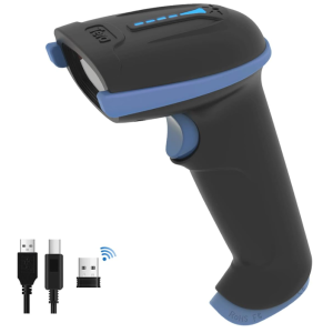 Barcode scanner wireless and wired with battery