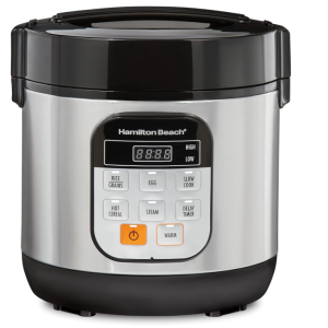 Digital programmable rice cooker and food steamer