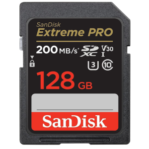 128GB Extreme PRO SDXC UHS-I memory card